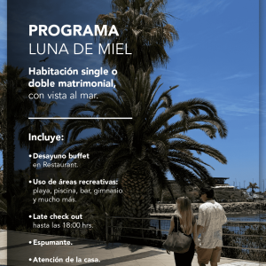 Tu luna de miel comienza frente al mar